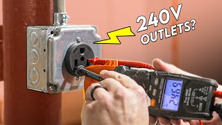 How To Install A 240V Outlet | WORKSHOP RENOVATION 17