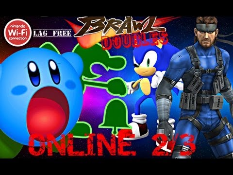 Super Smash Bros Brawl: Online Wifi Round: Best 2/3: Doubles - Dream Team