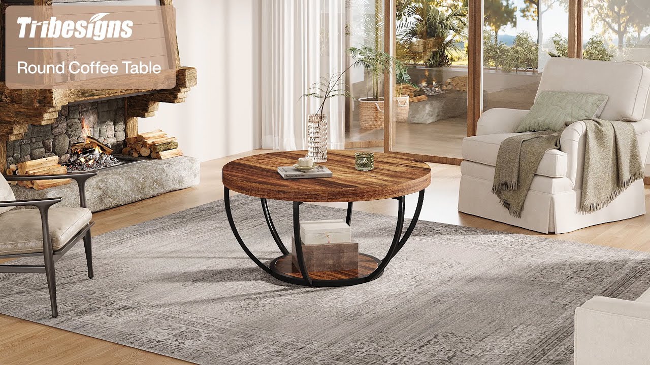 Tribesigns 2-Tier Coffee Table! - NY166 #homedecor #interiordesign