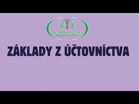Základy účtovníctva
