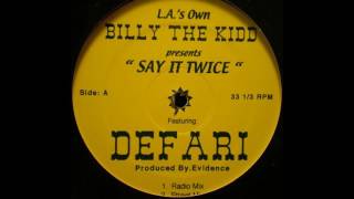 Billy the Kidd ft. Defari - Say it Twice (Acapella)