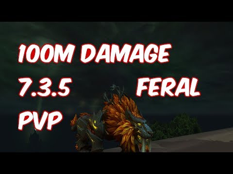100 MILLION DAMAGE - 7.3.5 Feral Druid PvP - WoW Legion