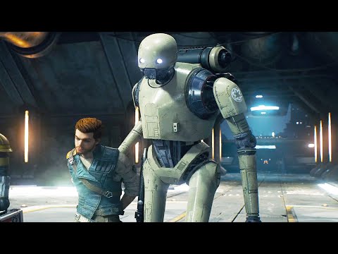 Security Droid really hates Cal Kestis in Star Wars Jedi: Survivor