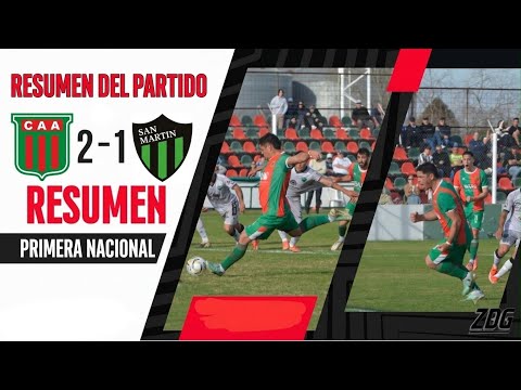 Agropecuario 2-1 San Martín SJ | Primera Nacional | Fecha 22 (Zona B)
