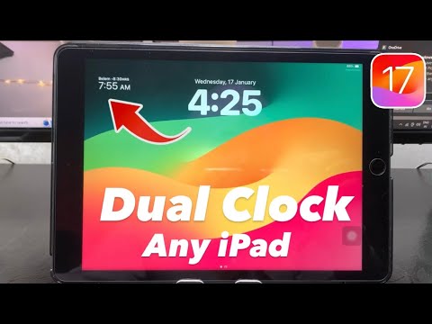 iOS 17 - Enable Dual Clock On any iPad Lockscreen