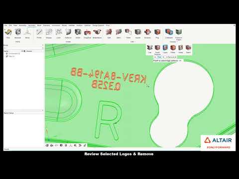 HyperWorks 2021: Geometry Cleanup, Logo Removal