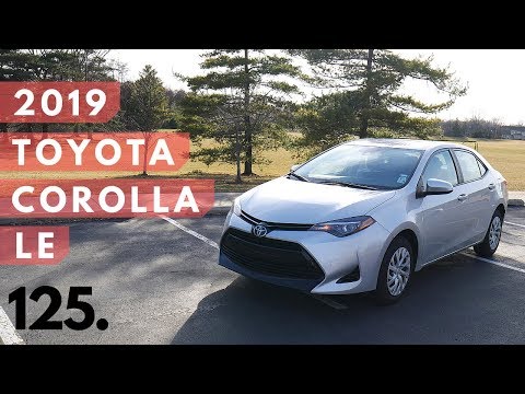 2019 Toyota Corolla LE // review, walk around, and test drive // 100 rental cars