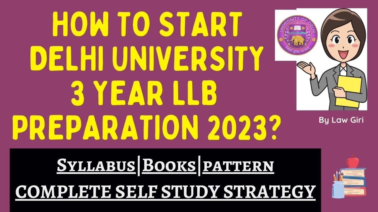 How to start DU LLB Preparation|DU LLB 2023 Syllabus|DU LLB 2023 Strategy|Delhi University Law Exam