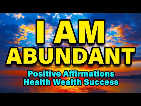 Morning Abundance | Morning Affirmations Gratitude | Positive Affirmations, Health, Wealth, Success