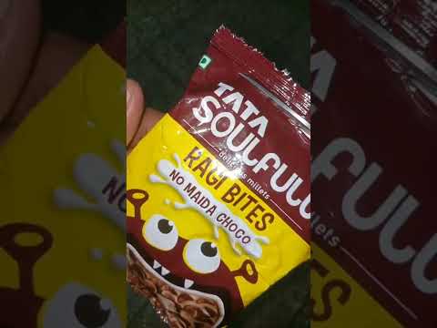yummy 😀😋😋 TATA SOULFULL RAGI BITES NO MAIDA CHOCO#ytshorts