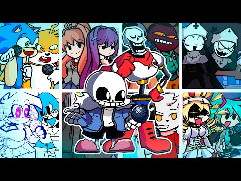 BONEDOGGLE but Every Turn a Different Character Sings🎙 (FNF Bonedoggle but Everyone Sings It)