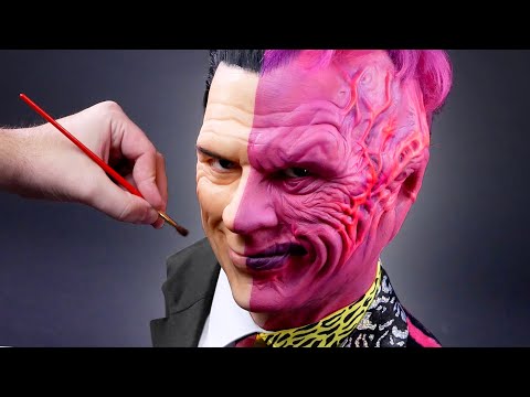 Two-Face Sculpture Timelapse - Batman Forever