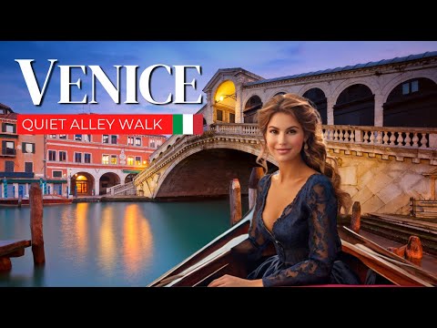 Venice, Italy 🇮🇹 | Quiet Alley Walk - 4K Walking Tour Away From Crowds