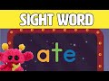 ATE - Let's Learn the Sight Word ATE with Hubble the Alien! | Nimalz Kidz! Songs and Fun!