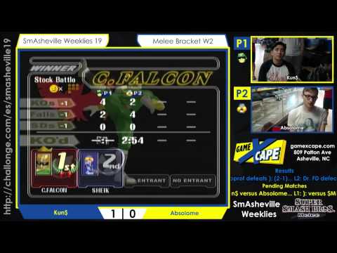 SW19 Winners' R2 - Kun$ (Captain Falcon) vs Absolome (Sheik)
