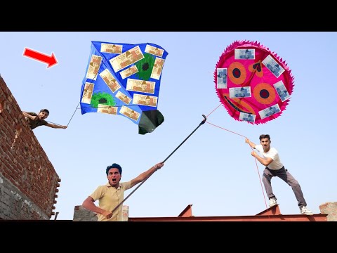 New Tricks Catch Money Kite Village Boys | Money Gudda Kite