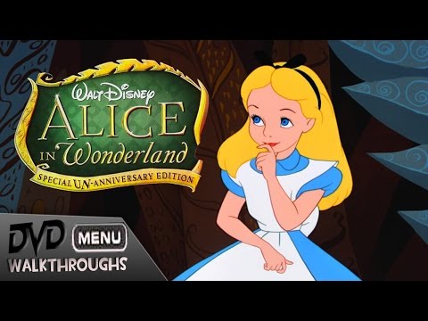 Alice in Wonderland (1951, 2010) DvD Menu Walkthrough