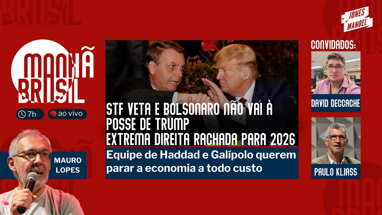 Bolsonaro fora do jogo: extrema direita rachada | Haddad e Galípolo vão parar a economia | 17.1.25