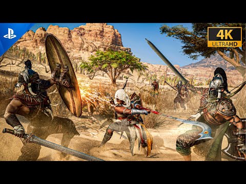 Assassins Creed Origins | Stealth & Combat (PS5) Gameplay | [4K HDR 60 FPS]