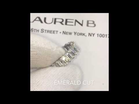 5 carat Emerald Cut Diamond Eternity Band