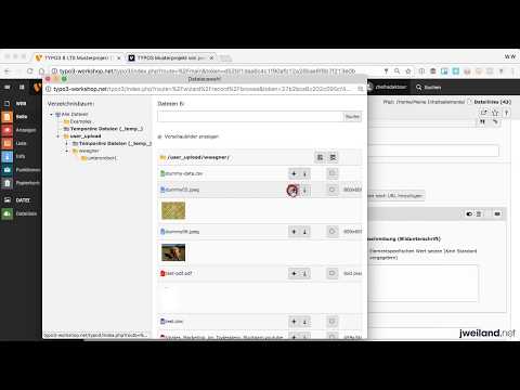 TYPO3 CMS 8.7 für Redakteure - Teil 33: Inhaltselement Dateilinks