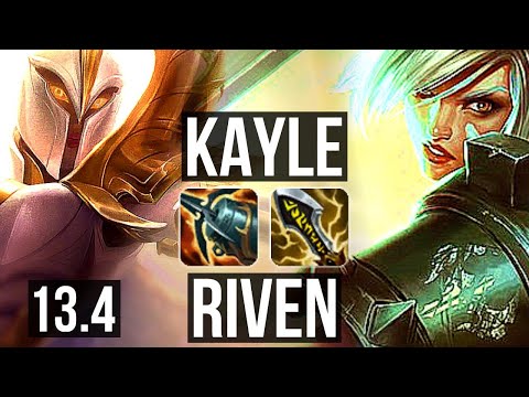 KAYLE vs RIVEN (TOP) | 4/0/4, 300+ games | EUW Master | 13.4