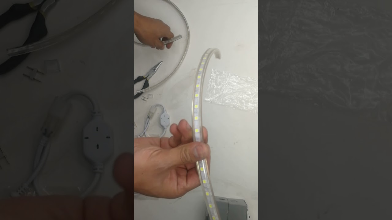 Corte y conexión de manguera LED 5050