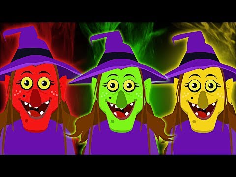 Crazy Three Little Witches Went Out One Night | BRAND NEW Funny Kids Songs