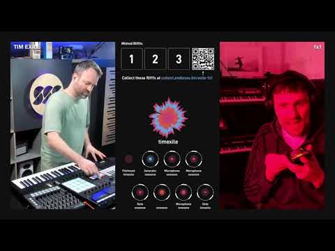 Endlesss Live Jam and Collectible Musical Moments with Tim Exile and 1x1