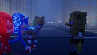 SPONGEBOB VS SONIC, KNUCKLES AND TAILS | PlayStation Dreams animation