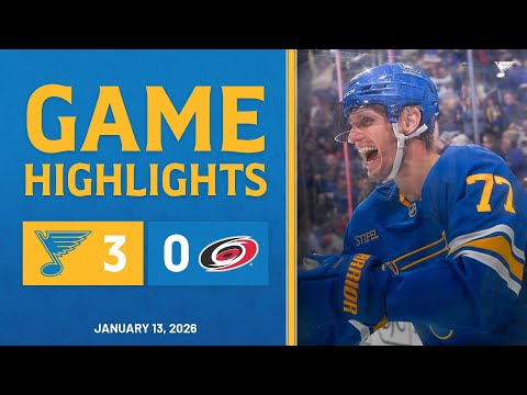 Game Highlights: Blues 3, Hurricanes 0