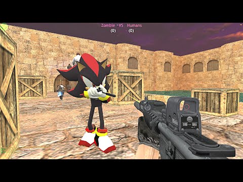 Counter-Strike: Zombie Escape Mod - ze_Rushed_Dust2_Warz on IsR (Ft. Shadow Sonic the Hedgehog)