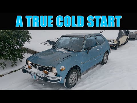 Thumbnail for Classic 1975 Honda Civic Cold Start! First Generation Hondamatic 2 speed! by Honda Civic (first generation), rall, video, Car, vide, Honda Civic