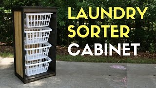 Making a Laundry Sorter Cabinet