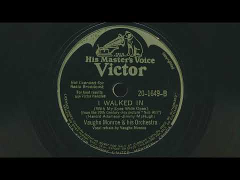 1944 VAUGHN MONROE I Walked In (With My Eyes Wide Open) - 78 RPM Record
