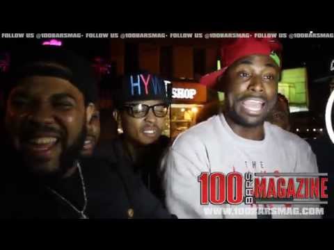 Charlie Clips, Show off, J Murda, T money Bagz spit bars outside Battle Kamp