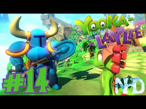 Let's Play Yooka-Laylee (pt14) Tribalstack Tropics - Shovel Knight