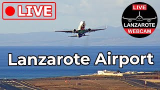 🔴 LIVE WEBCAM from LANZAROTE AIRPORT (Canary Islands, Spain)