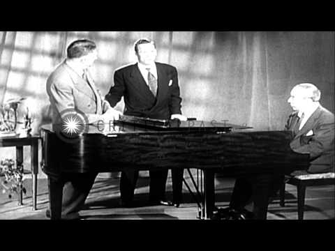 Oscar Hammerstein introduces the song "You've Got to be Taught" during Brotherhoo...HD Stock Footage