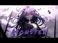 [Nightcore]  Monster [Lyrics] 🎧🎶