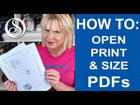 Printing PDF's, and how to size and resize.