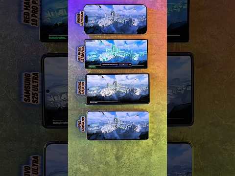 iPhone 16 Pro Max vs Redmagic 10 Pro Plus vs S25 Ultra vs Vivo X200 Ultra - GAMING Test ☠️, #shorts