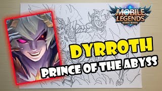 Download lagu PRINCE OF THE ABYSS! How to draw DYRROTH Mobile Legends / Cara menggambar DYRROTH Mobile Legends mp3