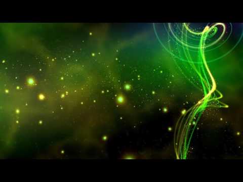 4K Glowing Green Sparkling Waves 2160p Free Motion Background