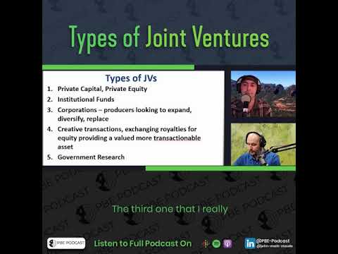 PBE Podcast: The different types of joint ventures