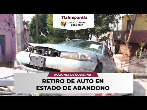 RETIRO DE AUTO ABANDONADO EN #NUESTRACIUDAD