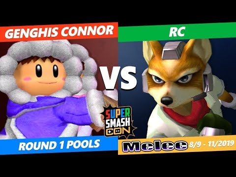 SSC 2019 SSBM - CRIT Genghis Connor (Ice Climbers) VS YGTZ RC (Fox) Smash Melee Round 1 Pools