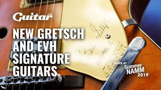 Video thumbnail for EVH '79 Bumblebee Relic, Gretsch Rich Robinson and Brian Setzer signatures #SNAMM2019 by Guitar