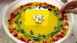 Design a VIBRANT Resin Art Table at Home With Ease