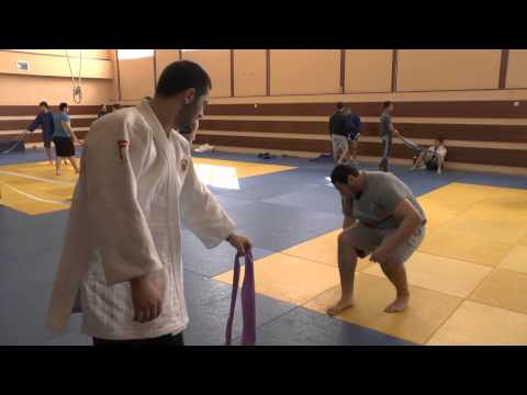 Ruslan Shakhbazov and Mikhail Igolnikov, hard training Russia judo team U21